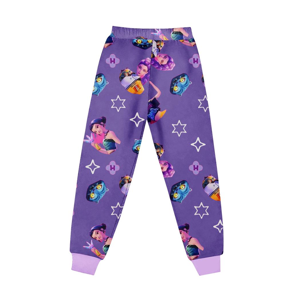 Children's Round Neck Long Sleeve Cartoon Suit