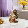 Stable Rotating Base Ornaments Christmas Acrylic 360 Degree Ornament, Double-sided HD UV Printed Angel Figurines Religious 2D Decorative Item