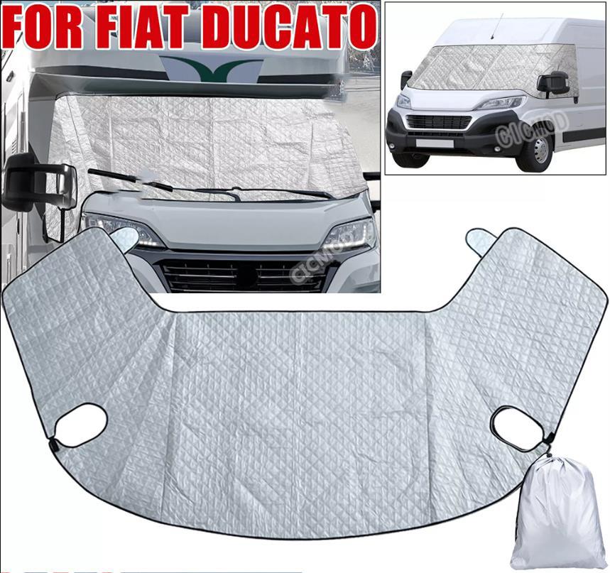 Motorhome Windscreen Screen Cover Caravan Windshield Cover for Fiat Ducato Peugeot Boxer Citroen Relay Wrap Black Out Blinds