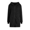 Winter Women's Jackets Loose Fur Long Sleeve Hooded Zipper Cardigan Coat Thickened Warm Casual Outerwear