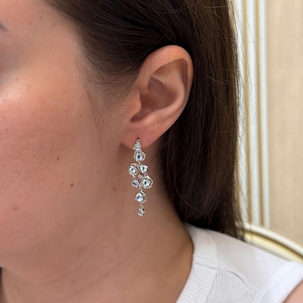 Серебряные серьги с натуральным топазом 4.413ct (2171744)