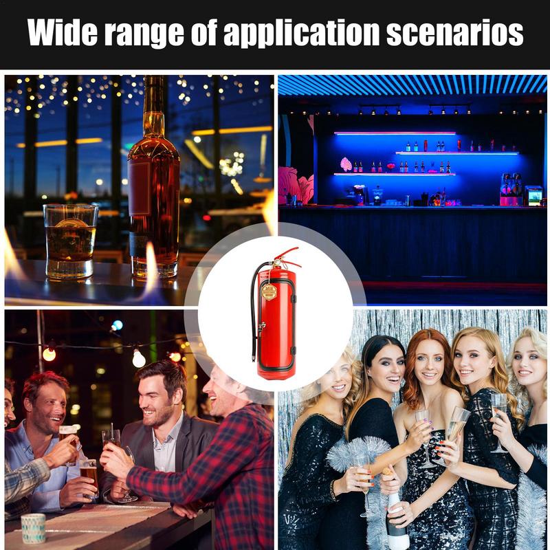 Fire Extinguisher Shape Wine Box Ornaments Fire Extinguisher Mini Bar Wine Cabinet Storage Decoration Metal Organizer Box