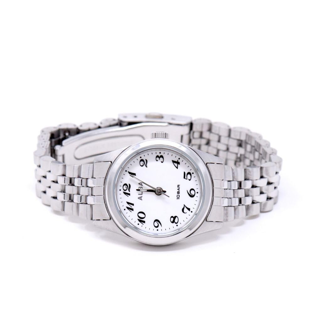 Seiko Watch Alba Watch Quartz Stainless Steel Reinforced Waterproof for Daily Life Analog SEIKO ALBA Women's (10 ATM) (Silver (AEGK429))