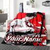 1pc Kuroo Tetsurou Blanket with Custom Name, Gift, for Men and Women, Soft Blanket, Good for Sofa Bed Couch Travel, Lightweight Flannel Blanket
