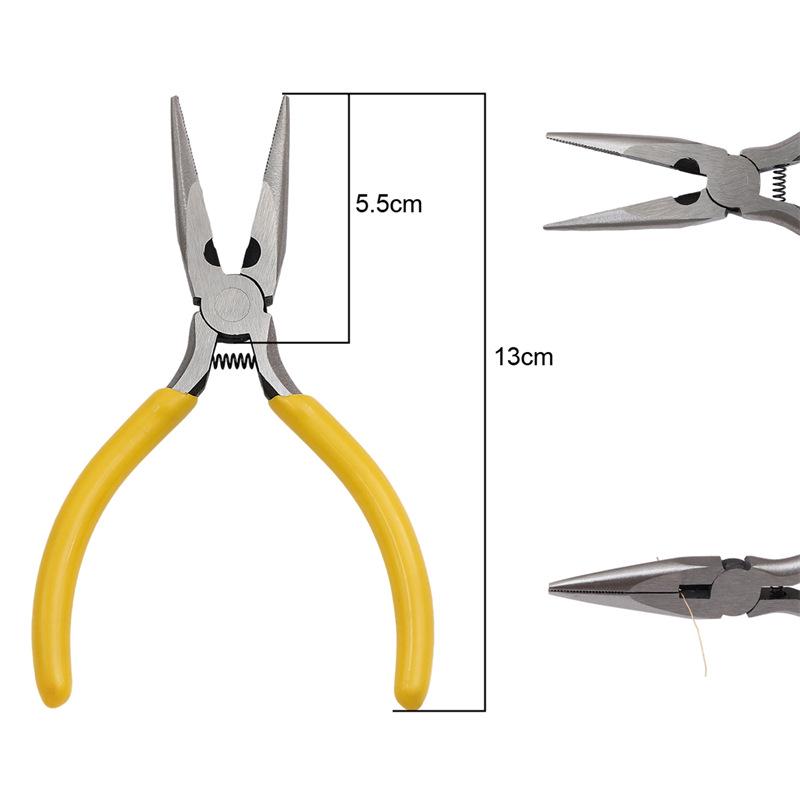 "Handmade Pink Needle-Nose Pliers: Multi-Function Jewelry Tool for Beading and Winding"