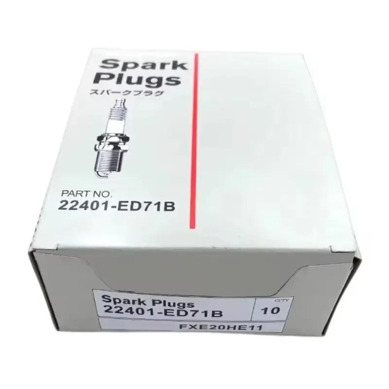 10/20 шт. Двойная иридиевая свеча зажигания 22401ED71B FXE20HE11 Для Nissan Tiida X-Trail Sentra Note Cube Juke Versa Micra Свеча зажигания 10pcs