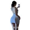 Neck sex underwear sexy hot secretary uniform pure desire suit small chest free underwear suit