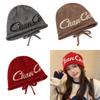 Womens Acrylic Letter Beanie Knitted Cap With Thermal Insulation And Casual Style For Autumn And Winter Seasons