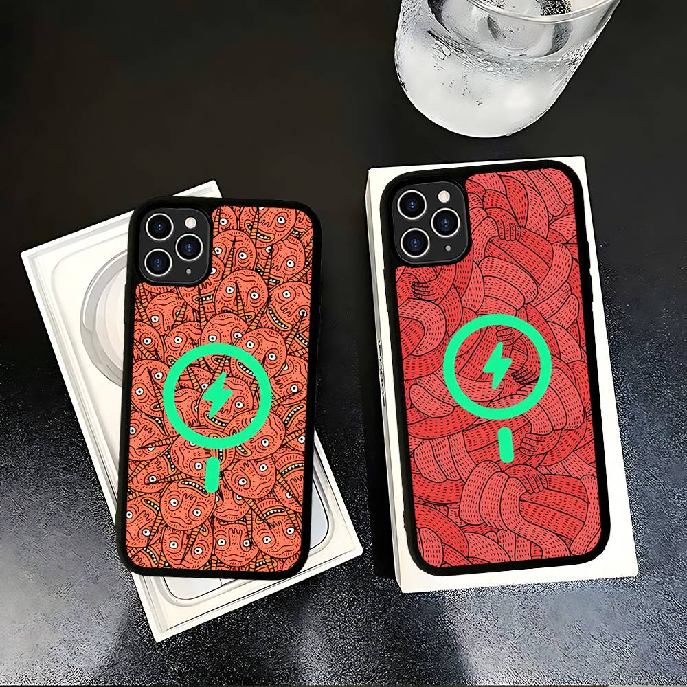 Polly Nor Print Magnetic Phone Case For IPhone 17 Pro Max 16 15 14 Plus 13 12 11 Pro Max For Magsafe Cover