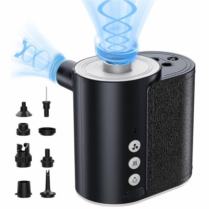 

Portable Electric Air Pumps Rechargeable for Camping Tents Bikes Inflatable Accessories with Automatic Stop Function