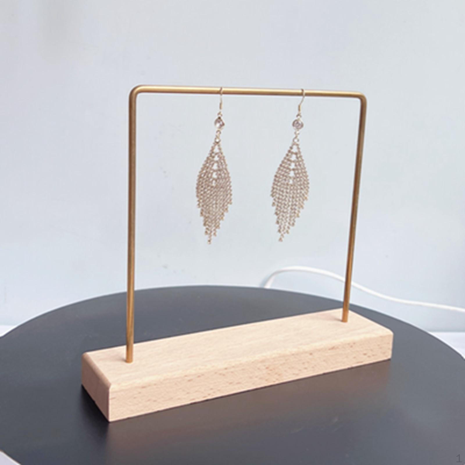 Earring Display Holder, Bracelets Hair Accessories Stand Showcase, 20x5x18cm, Jewelry Organizer