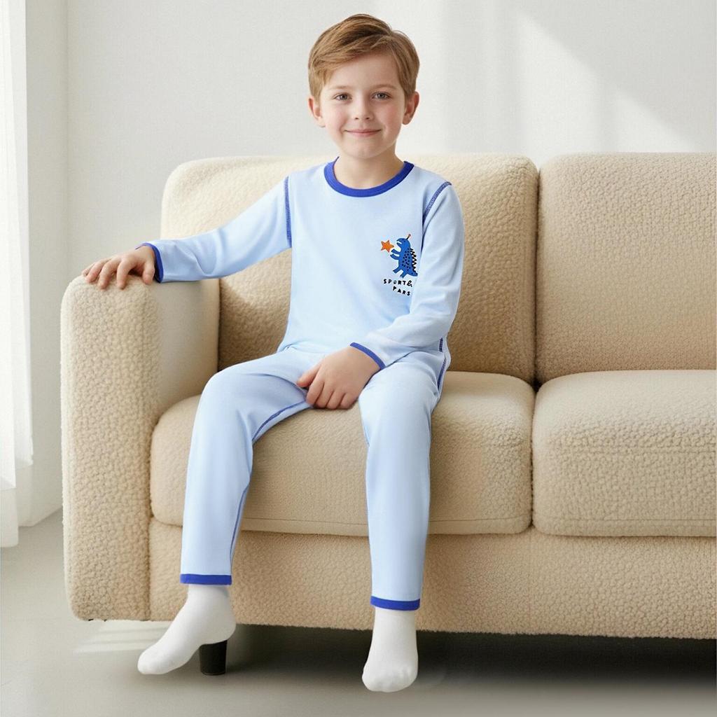 2025 Çocuk Sonbahar/Kış Kıyafet Seti: Erkek ve Kız Çocukları İçin Sıcak Dikişsiz Termal İçlik