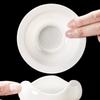 White Porcelain Round Tea Filter Net, Modern Simplicity Household Ceramic Tea Water Separation, Creative Glass Cup, Teaware