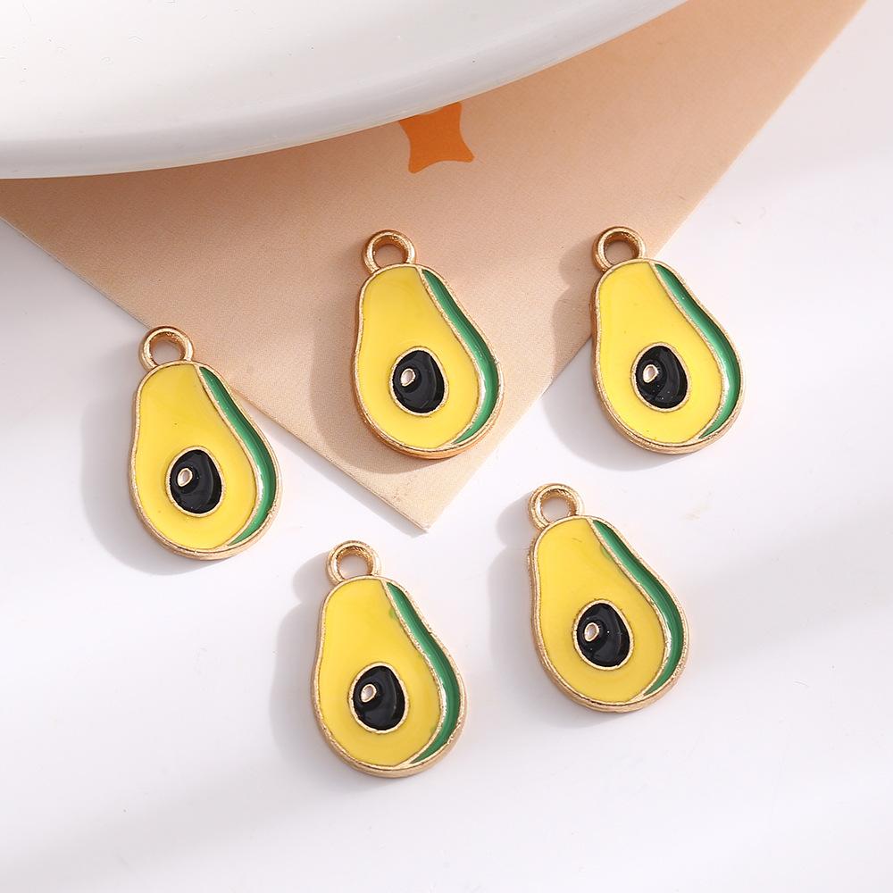 

Мини-фруктовый сплав, подвеска, цветная капельная бижутерия, аксессуары, сделай сам, подвеска-ключ, креативный милый браслет, ожерелье авокадо