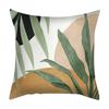 Mid Century Modern Abstract Cushion Cover Peach Skin Soft Decorative Pillowcase Boho Leaf Print Throw Pillow Case for Home Decor