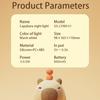 Cute Cartoon Capybara Silicone Night Light Timing Dimming Sleep Night Lamp USB Rechargeable for Children Bedside Birthday Gift