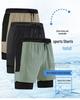 In-Stock Men's Sporty Quick-Dry Two-Piece Woven Shorts with Liner, Mid-Length, Anti-Exposure, Sweat-Absorbing.