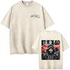 Vintage Gewaschen The Weeknd Starboy Album Grafik T-Shirt Herren Damen Hip Hop Mode Popmusik T-Shirts Männlich Lässig Baumwoll-T-Shirts