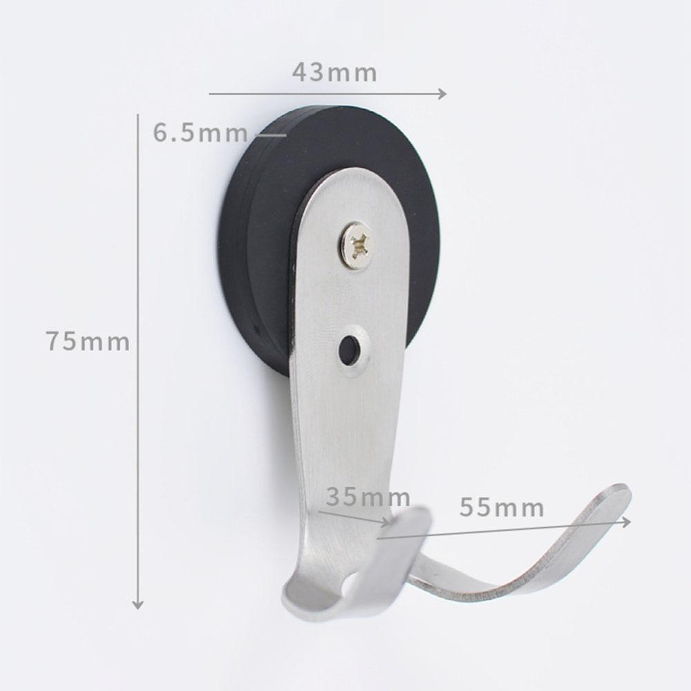 Doppelhaken-Design Kaffeemaschinen Magnetische Haken Platzsparend Rund Kaffeegriff Aufbewahrungsregal Edelstahl Aufbewahrungshaken