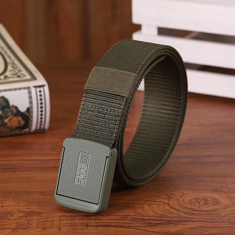 Fashion Belt with Imitation Nylon Webbing & Tank Pattern - Accessory for Clothing, Shoes, and Hats