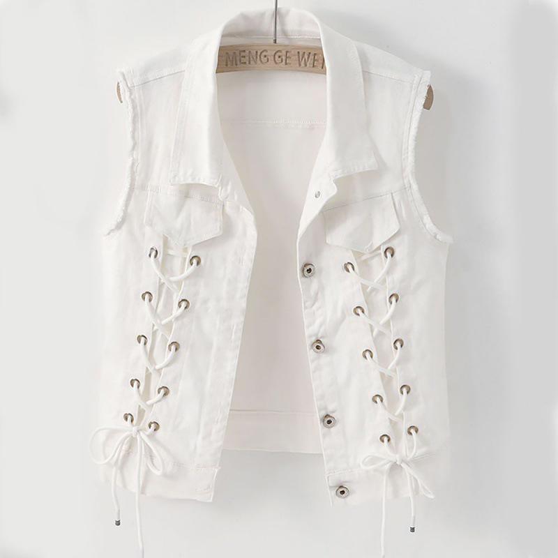 Women's Slim Denim Vest - Trendy Spring & Autumn Cardigan Outerwear 2023