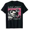 2026 Summer Fashion Short Sleeve Casual T Shirt Funny Cartoon Raccoon Tshirt Camisas Hombre Female Casual Top Tee Unisex Tshirt
