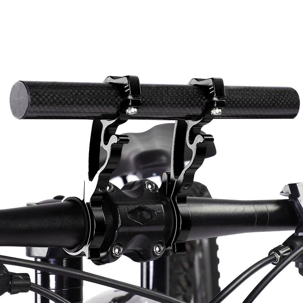 Bike Cycling Handlebar Extender Extension Holder Mount for GPS LampCelsiusUnitsCelsiusHeadlights (Black)