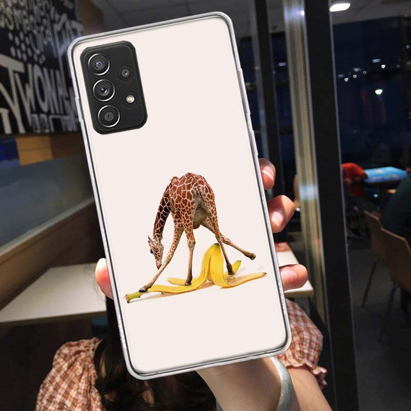 Giraffes Have Long Necks Phone Case for Samsung A54 A57 A37 A17 A14 A15 A12 A24 A34 A55 A35 A25 A52S A07 A05S A04S A22 A32 A72 G