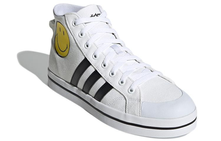 adidas Neo Bravada Mid Smiley Face White/Yellow/Black G54949