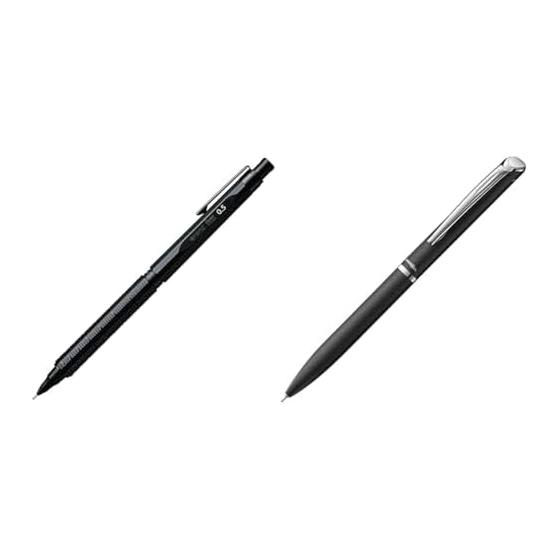 Pentel OrenzNero Mechanical Pencil 0.5mm PP3005-A, EnerGel Philography Gel Ink Pen 0.5mm Black Barrel BLN2005A Black