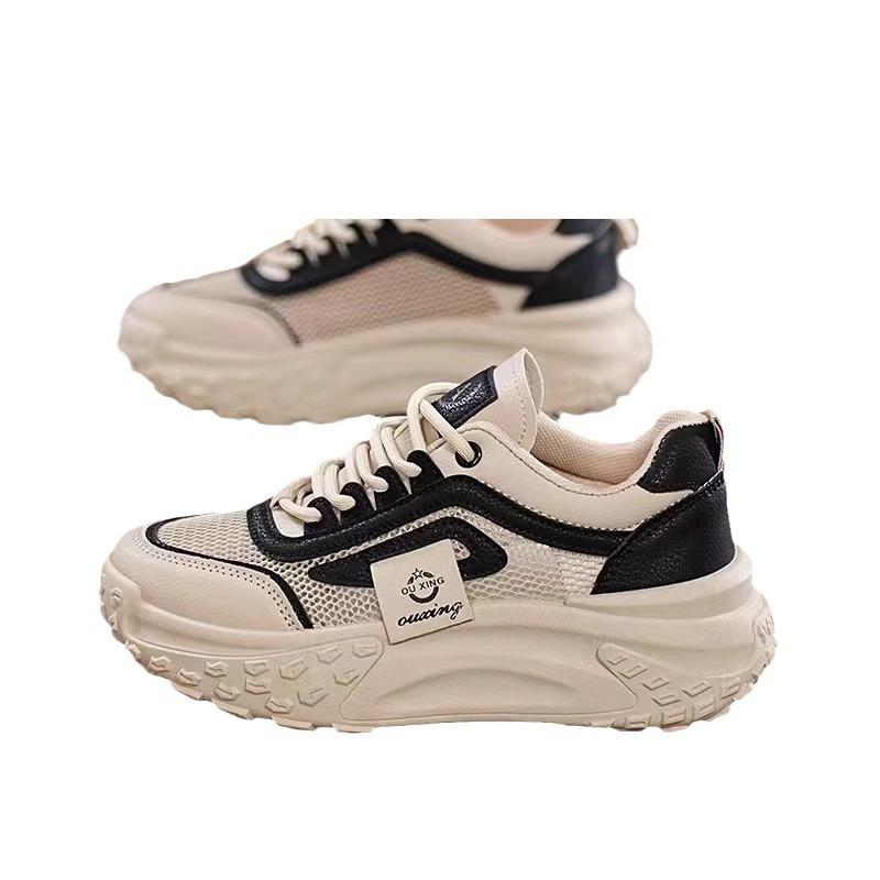 Little White Shoes with Skirts, Thick-soled and Versatile 2025 New Foreign-style Casual Shoes, Muffin and Inner Height-increasing Sports Shoes