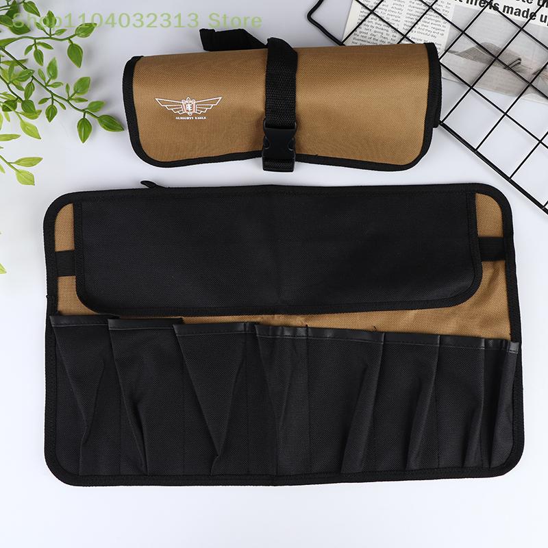 1PC Storage Bag Toolkit Oxford Cloth Roll Portable Pouch Bag Wrench Tool Foldable Spanner Hammer Camping Pocket Tool