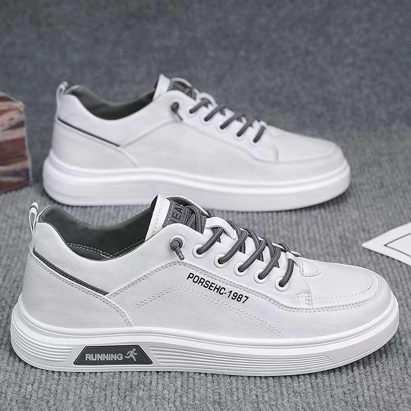 

2024 дышащие модные универсальные повседневные кроссовки для мужчин модная обувь для скейтбординга кроссовки для студентов в стиле кампуса 44 белый