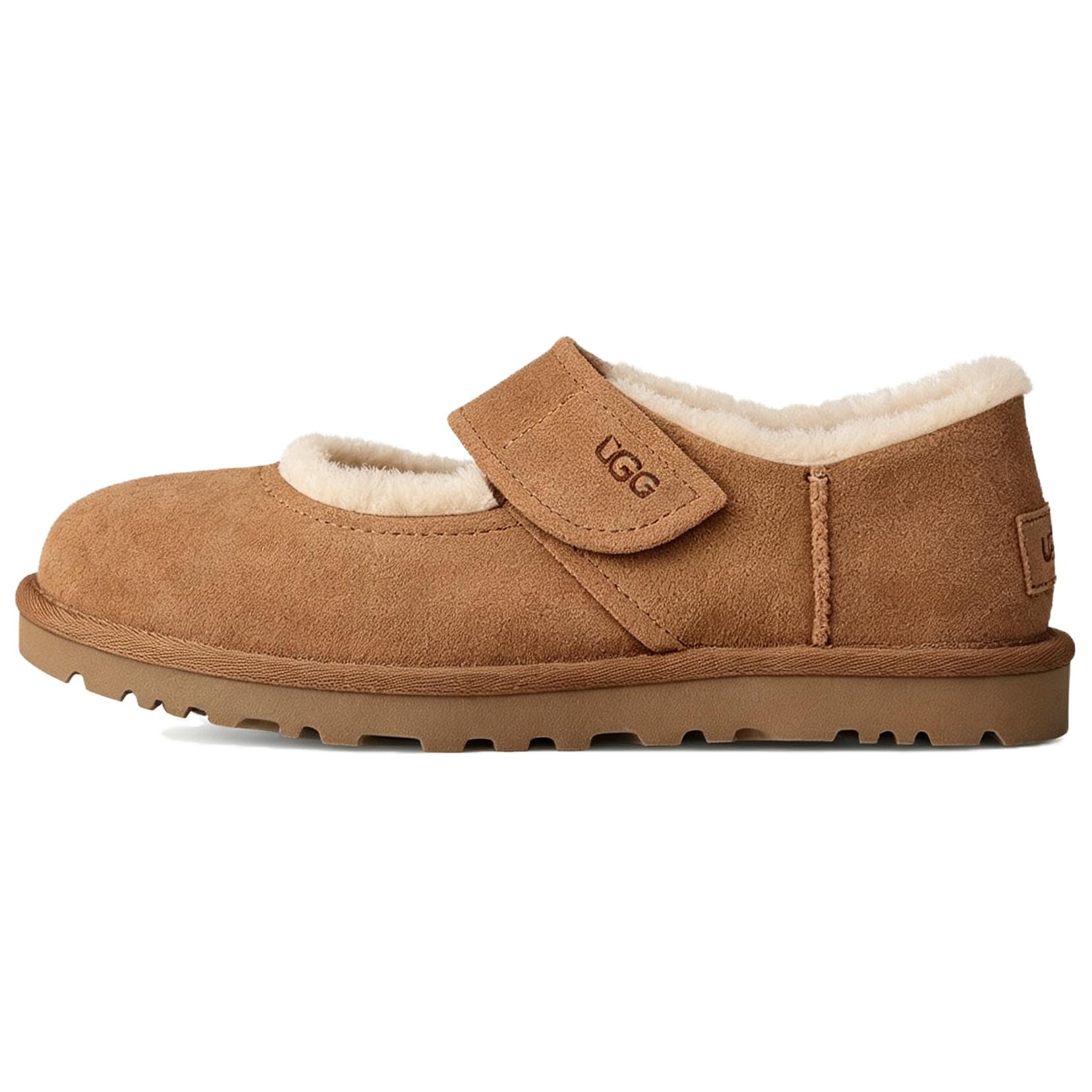 Damen Sneaker UGG Mary Jane Schuhe Damen Low-Top 39 brown