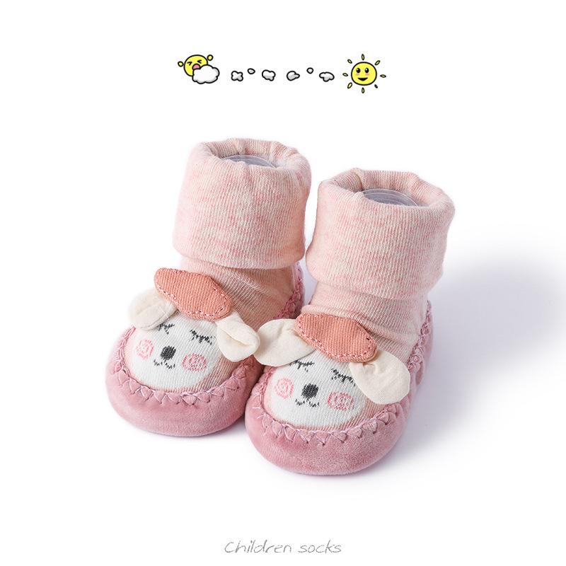 2026 Baby-Socken-Schuhe: Warm, Weiche Sohle, Rutschfest für Neugeborene 0-6 Monate & 1 Jahr - Frühling, Herbst, Winter