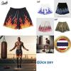 Fire Flame Training Muay Thai Boxing Shorts Kickboxing Print Quick Dry Martial Art Boxer Men Women Kid Pants Fitness Gym Sport Workout Streetwear