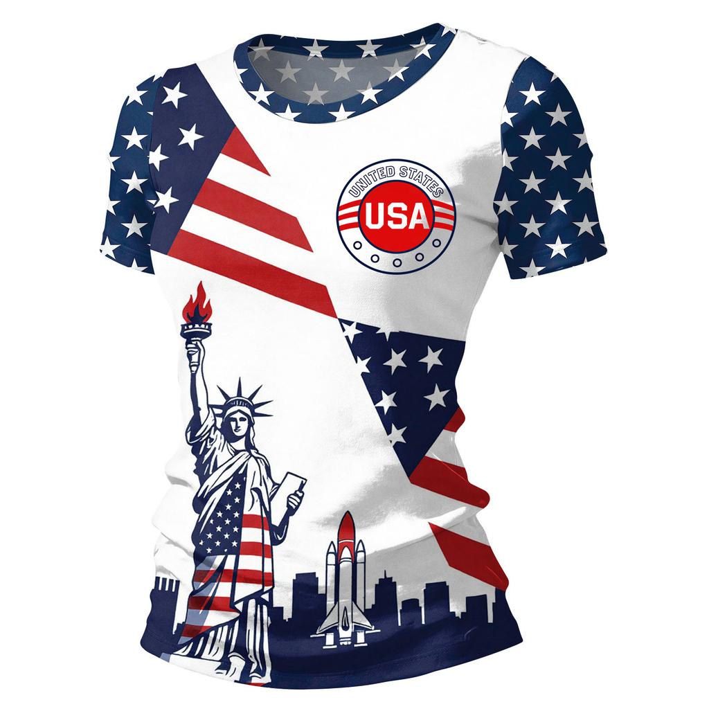 Modisches, lässiges Pullover-Oberteil mit kurzen Ärmeln und Rundhalsausschnitt für Damen