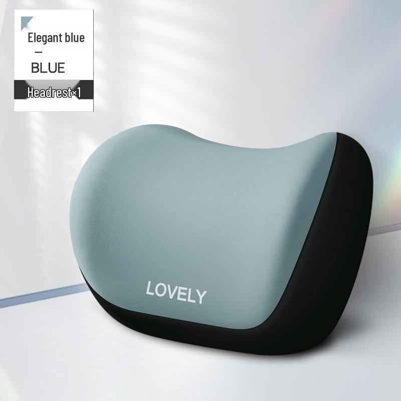 Car Memory Foam Headrest and Lumbar Support Cushion Set