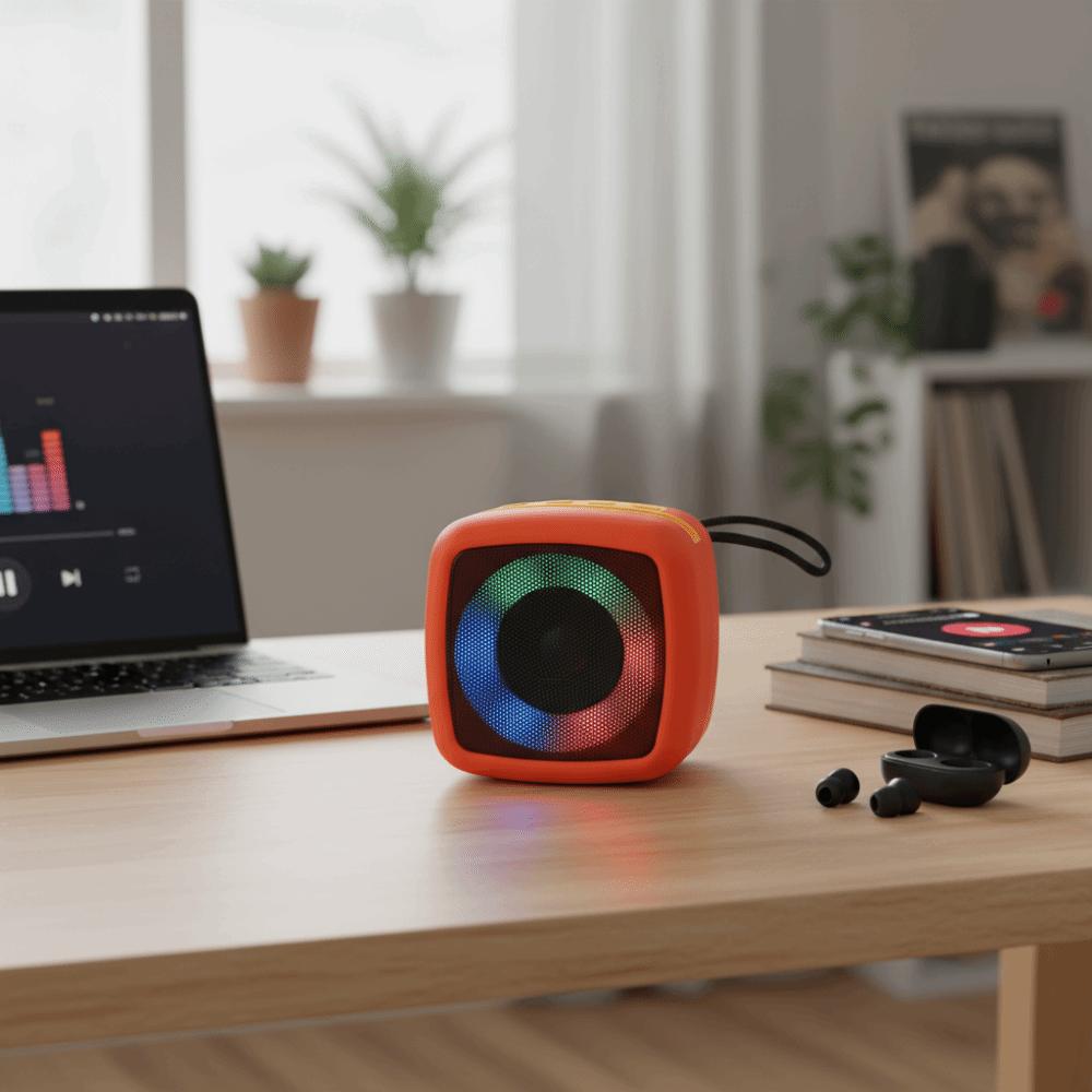 360 Stereo Sound Portable Speaker Rechargeable Battery Wireless Speakers Loudspeaker  Outdoor Use
