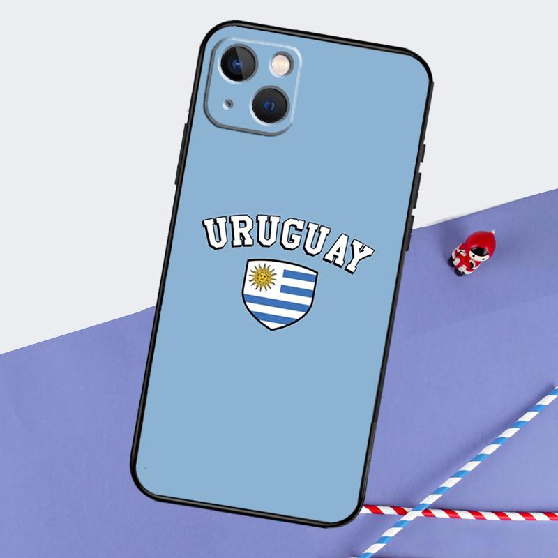 

Uruguay Flag Case For iPhone 16 15 14 Pro Max 13 12 11 XR X XS Max 7 8 Plus 12 13 Mini Cover Capa iPhone 14