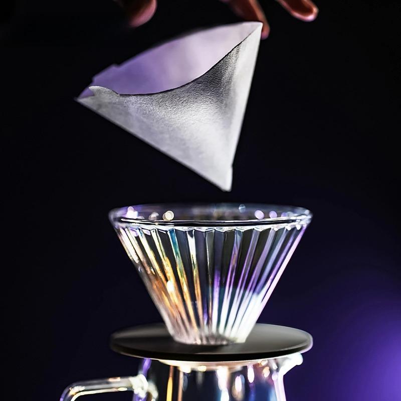 Pour Over Kaffeefiltertassen Wiederverwendbare Glasfilter Zartes Café Bar Zubehör Barista Werkzeuge Espresso