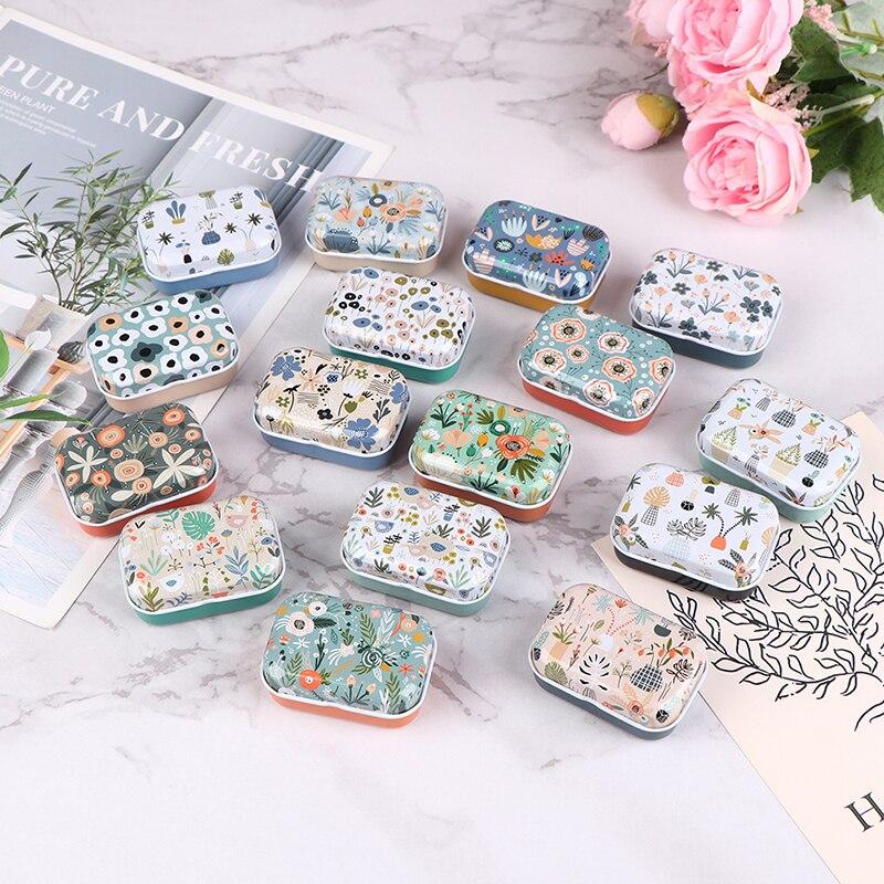 Colorful Mini Tin Box Sealed Jar Packing Boxes Jewelry, Candy Box Small Storage Boxes Cans Coin Earrings, Headphones Gift Box