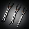 Straight 45° 90° Bent Tips Long Nose Pliers Double Joint Flat Nose Pliers Enhanced Long Reach Pliers Needle Car Repair Tools