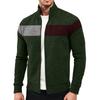 New Versatile Daily Business Spring And Autumn Men'S Men'S Standing Collar Long Sleeved Casual Outdoor Hoodie Jacquard Knitted Sweater