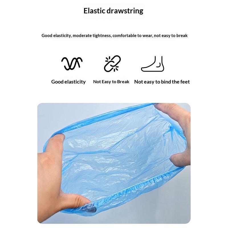 Disposable Shoe Covers Waterproof Wear-Resistant And Non-Slip 100 Pieces Per Pack