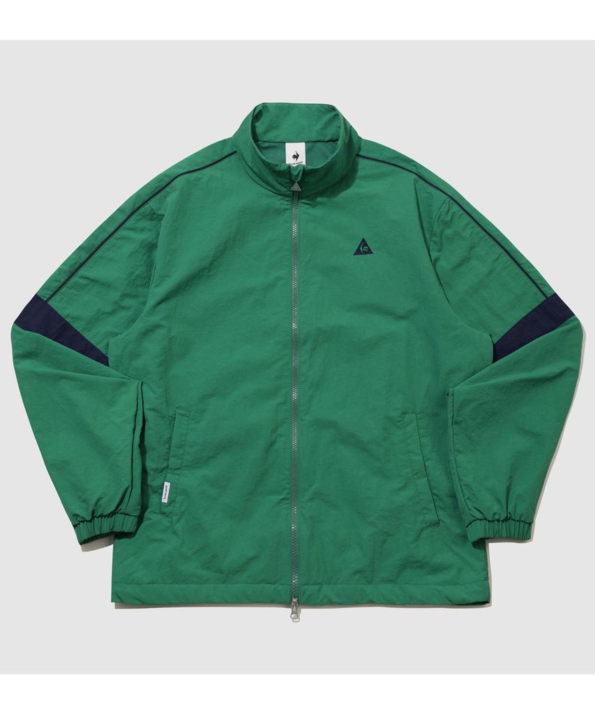 LECOQ Unisex Loose Fit Mesh Jacket - Green Qr123Ljk21