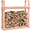 Support à bûches - Bois de douglas - 110x35x108,5 cm - Marron - Rangement extérieur - Mixte
