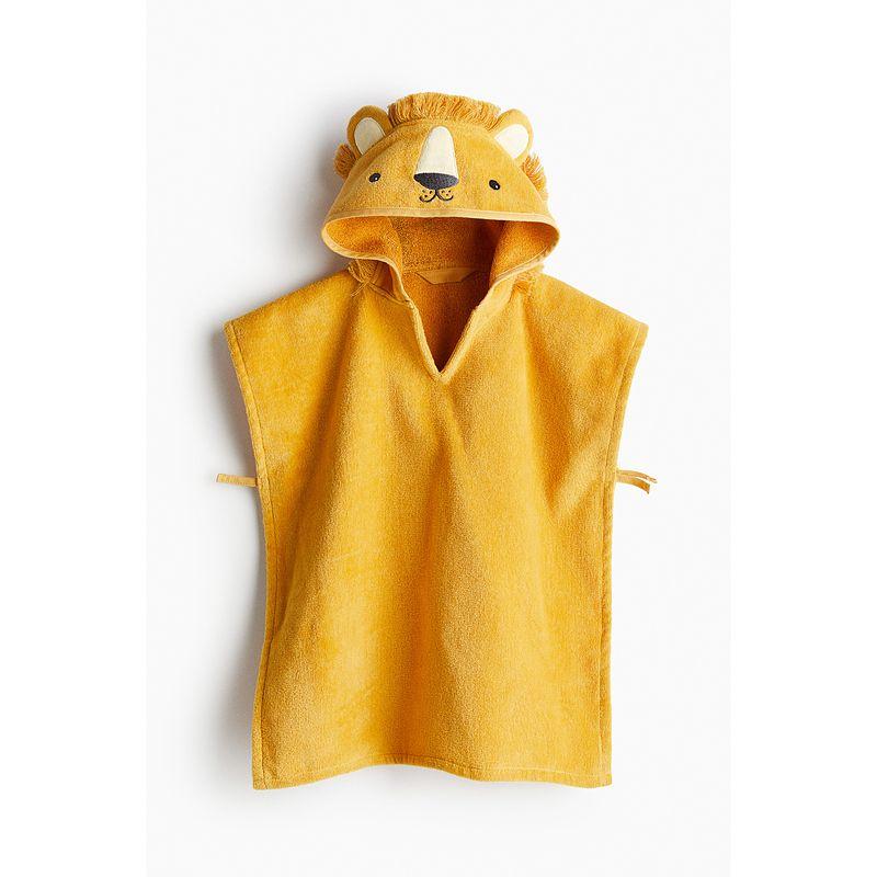 

HM 2025 Лето Новое Детское Девочковое Пончо Полотенце Банное Полотенце 1216298 Yellow/Lion 55x50cm