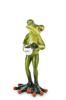 Figurine Frog with Coffee Sleepy Tired 15cm