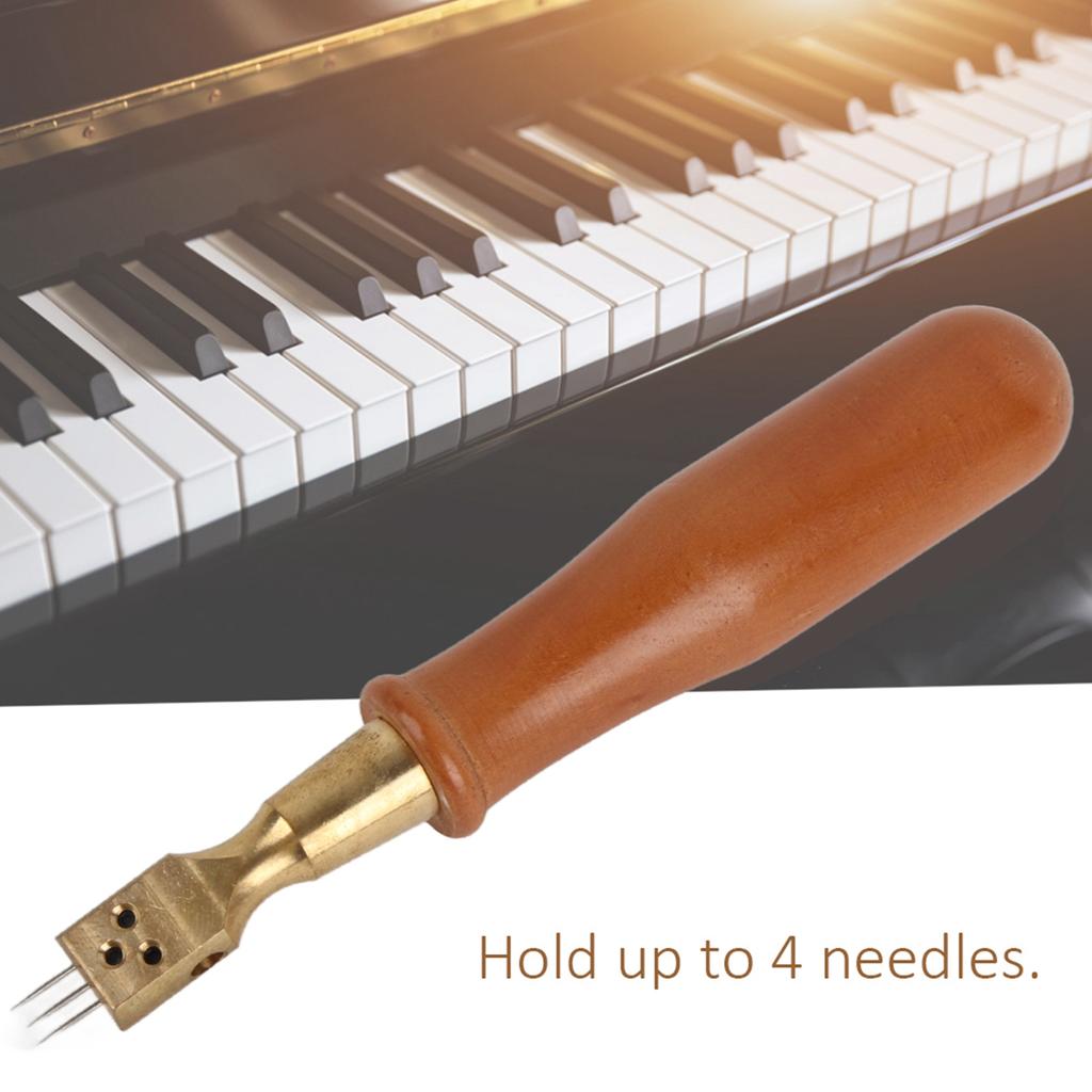 Tuning Kit Piano Tool Musical Instrument Supplies Jujube Wood + Metal Elbow for Pin Fixing